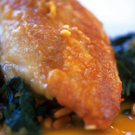 Sherry-cooked chicken on tapas spinach-chicken recipes-new recipes-recipe ideas-woman and home