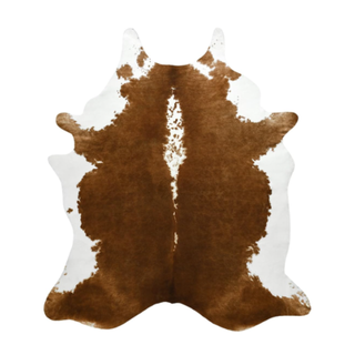 Benron Premium Cowhide Rug Accent Western Rug 4.6x5.2ft Faux Cow Hide Rug Rustic Animal Rug Cute Cow Print Rug Stylish Rugs for Living Room Bedroom Leahther Carpets for Cowboy Cowgirl,khaki Brown