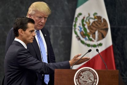 President Trump and Mexican President Enrique Pena Nieto.