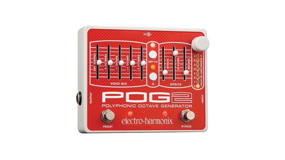 Electronic guitar using octave pedals to extend range MusicRadar