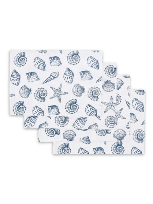 Shell Print Set of 4 Placemats 