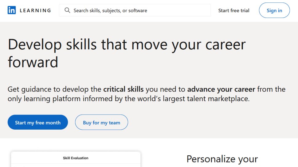 LinkedIn Learning website screenshot (June 2025).