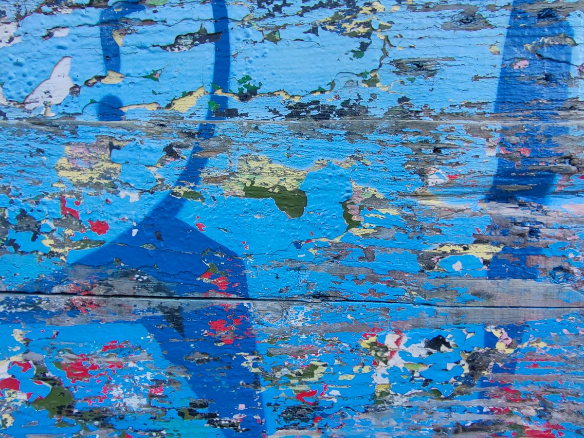 Photo of graffiti close up taken with the HoverAir X1 PRO drone