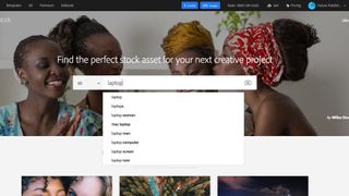 Searching the Adobe Stock website