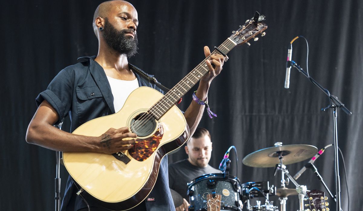 Buffalo Nichols performs at the 2022 Lollapalooza festival at Grant Park in Chicago, Illinois on July 31, 2022