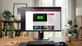 Helium browser for Windows 11 on a desktop PC monitor
