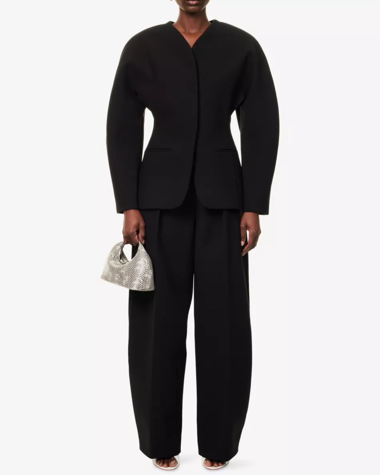 Jacquemus La Veste Single-Breasted Woven Blazer