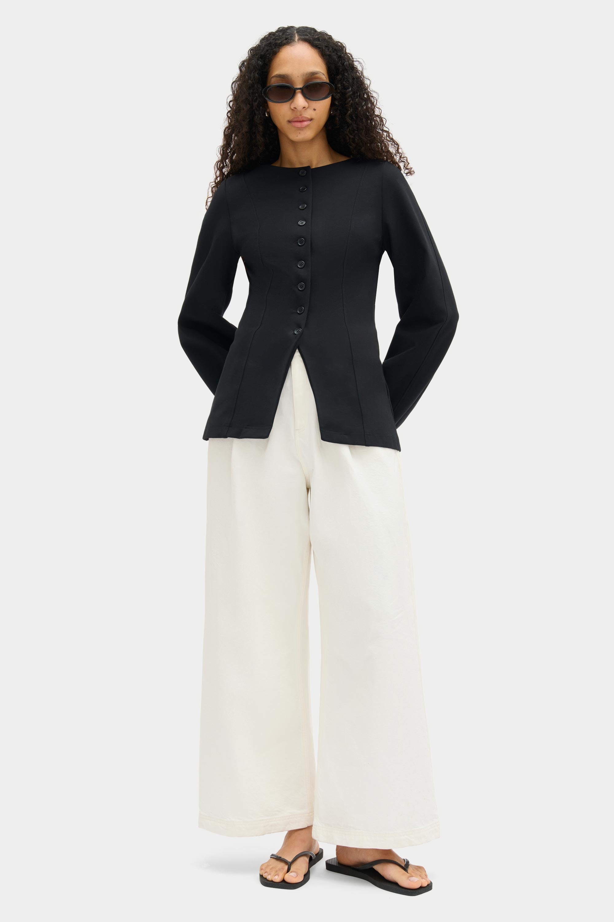 Bonnie Ponte Waisted Blazer