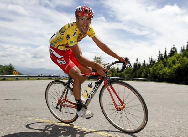 Former race leader Rafael Serrano Fernandez (Heraklio-Murcia).