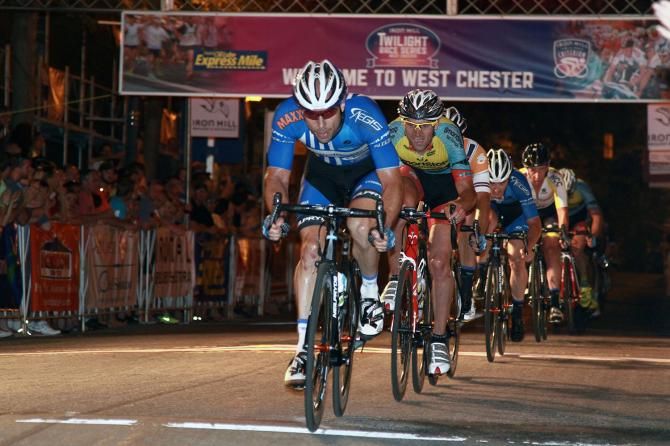 Last lap: Bobby Lea (Team SmartStop-Mountain Khakis) tried to sneak a ride on the train but his ticket was not punched- "All NOT aboard".