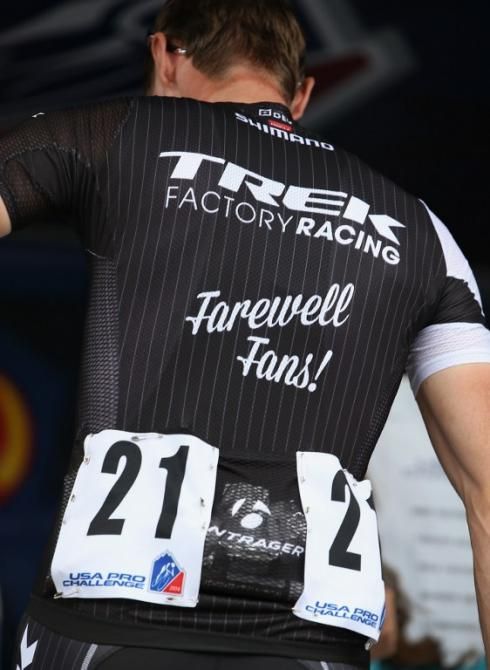 Jens Voigt (Trek) has a special jersey in his farewell race
