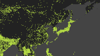 A single dot in the DPRK on Steam's global traffic map.