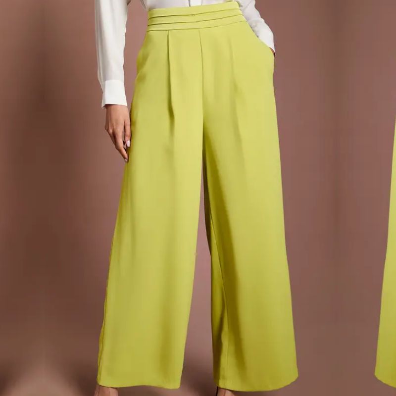 lime green trousers