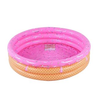 A donut patterned inflatable pool
