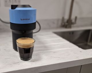 Nespresso Vertuo Pop - Finished coffee once crema had settled
