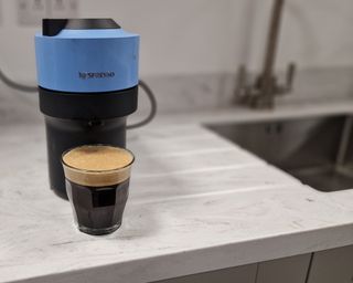 Nespresso Vertuo Pop: finished coffee once crema had settled