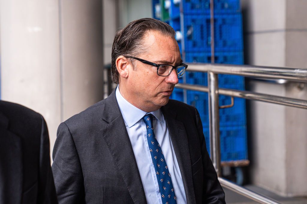 Simon Sadler arrives at the Eastern Magistrates&#039; Court in Hong Kong