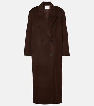 Gaia Double-Breasted Wool-Blend Coat