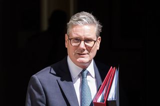 British Prime Minister Sir Keir Starmer departs 10 Downing Street for the House of Commons.