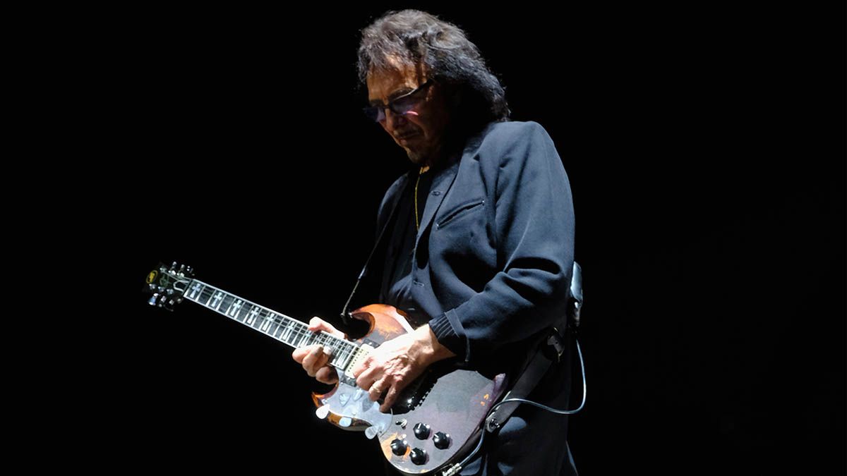 Tony Iommi performs onstage