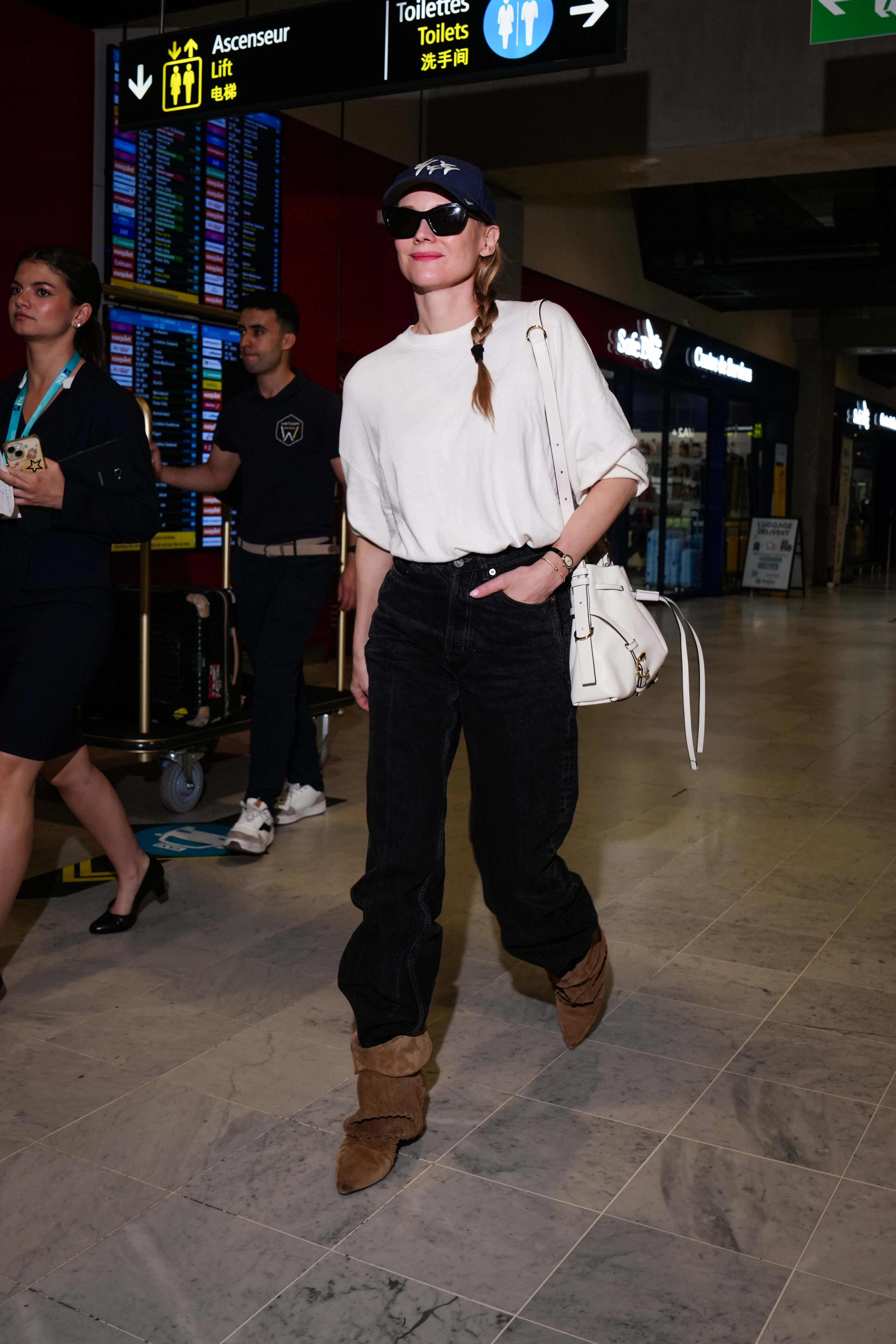 NICE, FRANCE - MAY 12: Diane Kruger is seen at Nice Airport during the 79th annual Cannes Film Festival on May 12, 2026 in Nice, France.