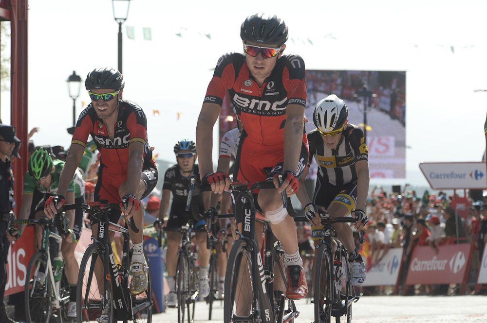 Tejay van Garderen finishes stage 6 of 2015 Vuelta a Espana.