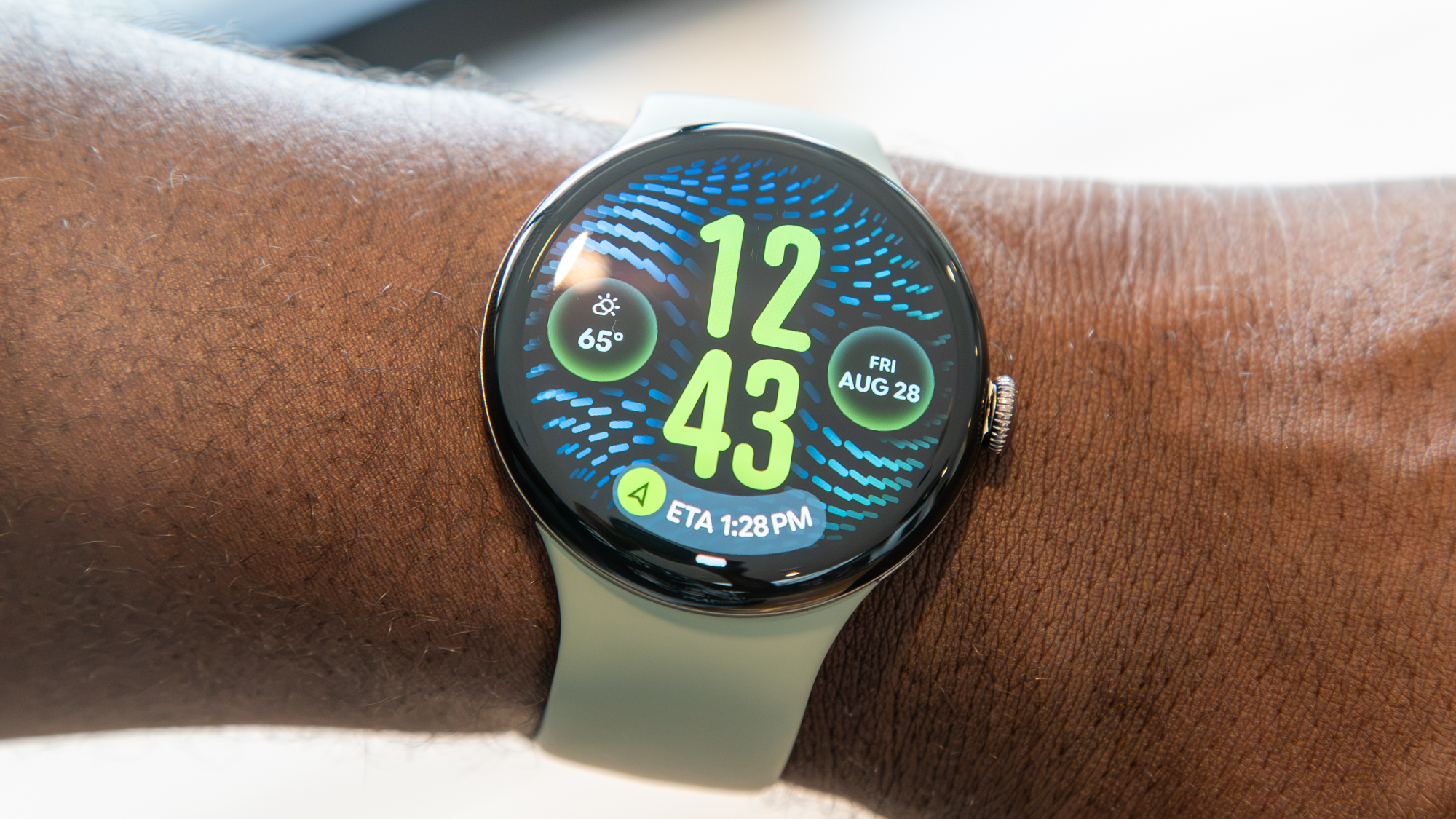 Google Maps At a Glance icon on the Pixel Watch 5