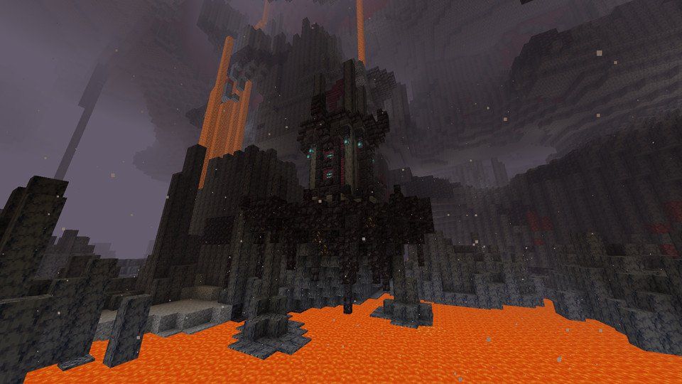 Minecraft Nether Update showcase The new basalt delta biome is dark