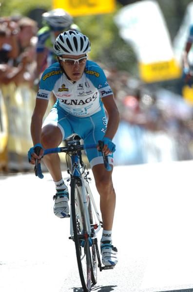 Domenico Pozzovivo on the attack in the finale.