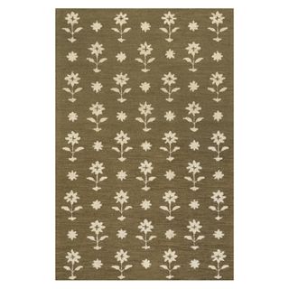 Ella Wool Rug | Olive Green