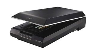 A product shot of Epson Perfection V600, one of the best photo scanners