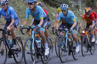 Astana’s Miguel Angel Lopez rode to fourth place – and moved up to fourth overall – on stage 15 of the 2020 Tour de France