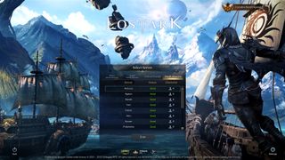 Lost Ark login page showing the servers