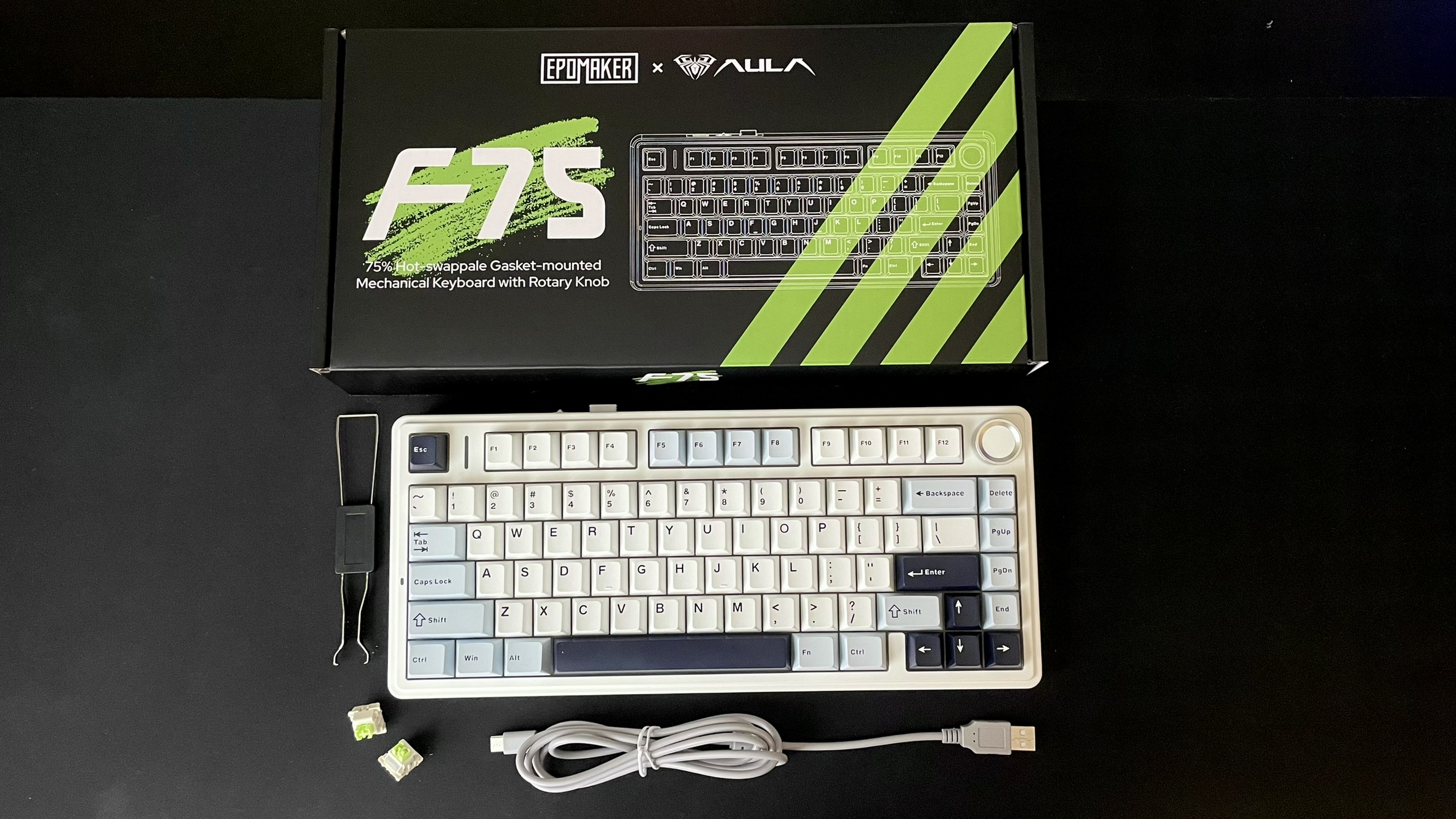 Mechanical keyboard Epomaker x Aula F75 without box