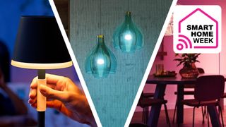 Three Philips Hue lights