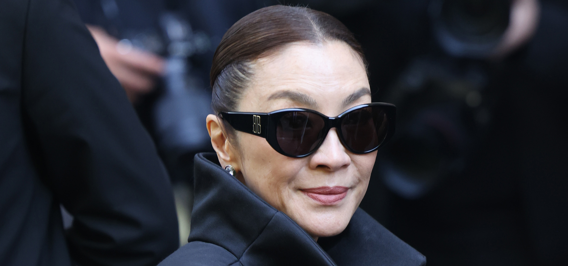 Michelle Yeoh at the Balenciaga FW25 haute couture show