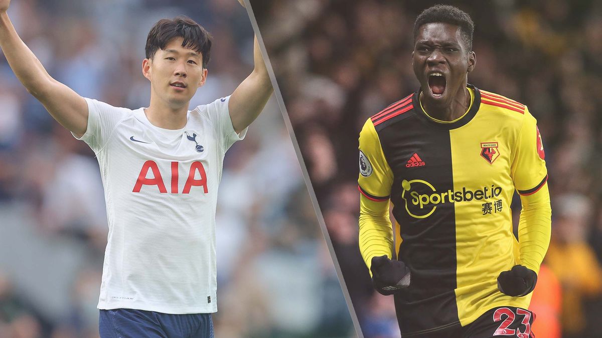 Tottenham Hotspur vs Watford live stream - Son Heung-Min of Tottenham Hotspur and Ismaila Sarr of Watford 