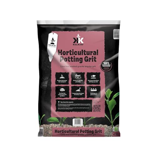 Horticultural Potting Grit 1 X 20kg Bag - Multipurpose Fine Grit for Top Dressing, Mixing in Compost and Improving Drainage for Alpine, Cacti &amp;amp; Succulents by Thompson and Morgan