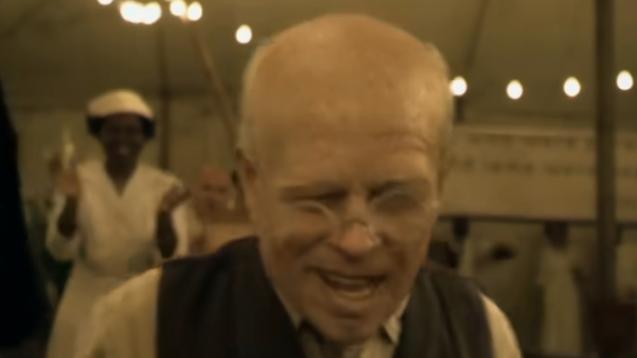 Brad Pitt as an old man in The Curious Case of Benjamin Button