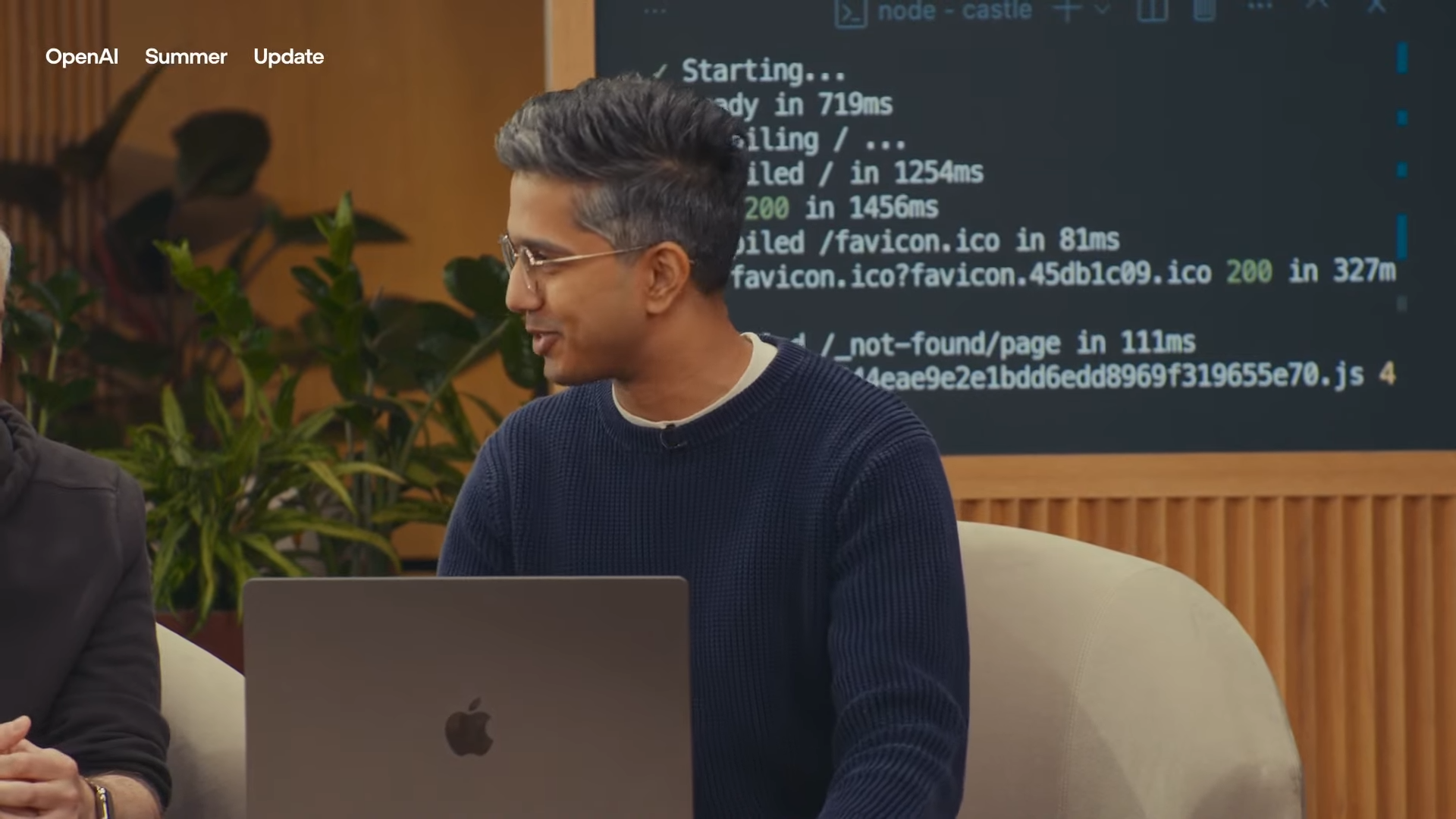 Engineer with GPT-5 writing code in the background
