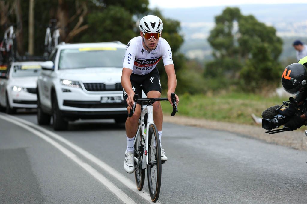 Luke Plapp (InForm TMX Make) during the Australian Road Championships where he finished 17th in the elite men&#039;s road race