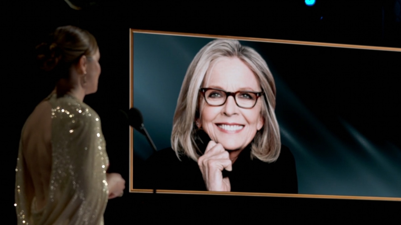 Diane keaton tribute during 2026 Oscars