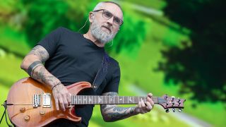 DUBLIN, IRELAND - AUGUST 31: Noel Hogan of The Cranberries performs with the RTE Concert Orchestra onstage during Electric Picnic Festival on August 31, 2025 in Stradbally, Ireland. (Photo by Kieran Frost/Redferns)