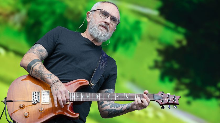 DUBLIN, IRELAND - AUGUST 31: Noel Hogan of The Cranberries performs with the RTE Concert Orchestra onstage during Electric Picnic Festival on August 31, 2025 in Stradbally, Ireland. (Photo by Kieran Frost/Redferns)