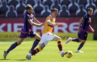 David Turnbull, centre, in action for Motherwell