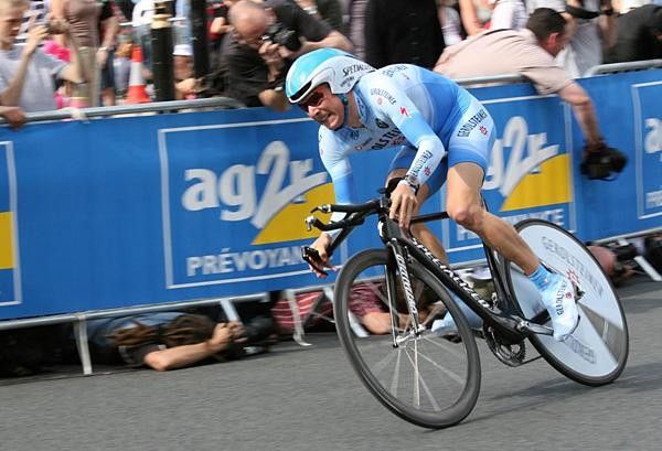 Fabian Wegmann shows the strain