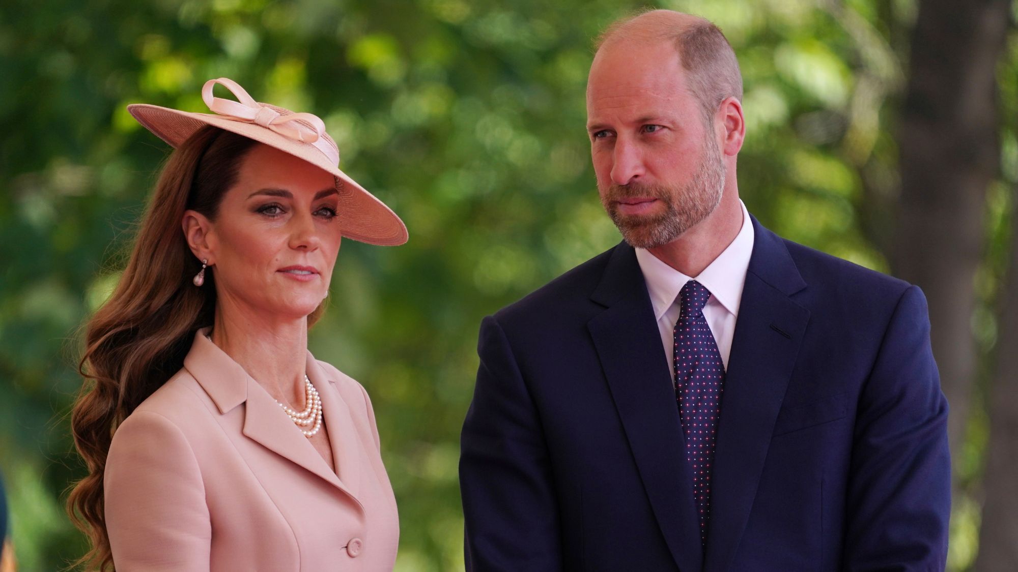 The Prince and Princess of Wales attend a state visit by the President of the French Republic