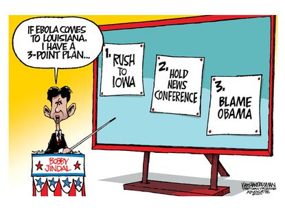 Political cartoon Bobby Jindal Eboa Iowa