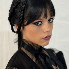 Exclusive behind-the-scenes image of Jenna Ortega by Nirvana Jalalvand on the set of Wednesday, Part 2.