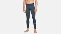 Under Armour Rush graphic compression leggings on white background